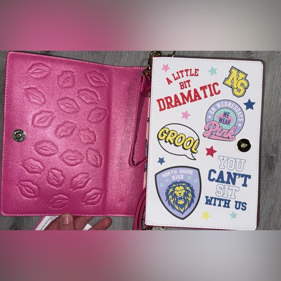 Loungefly Pink Burn Book Crossbody Bag - Picture 5 of 6